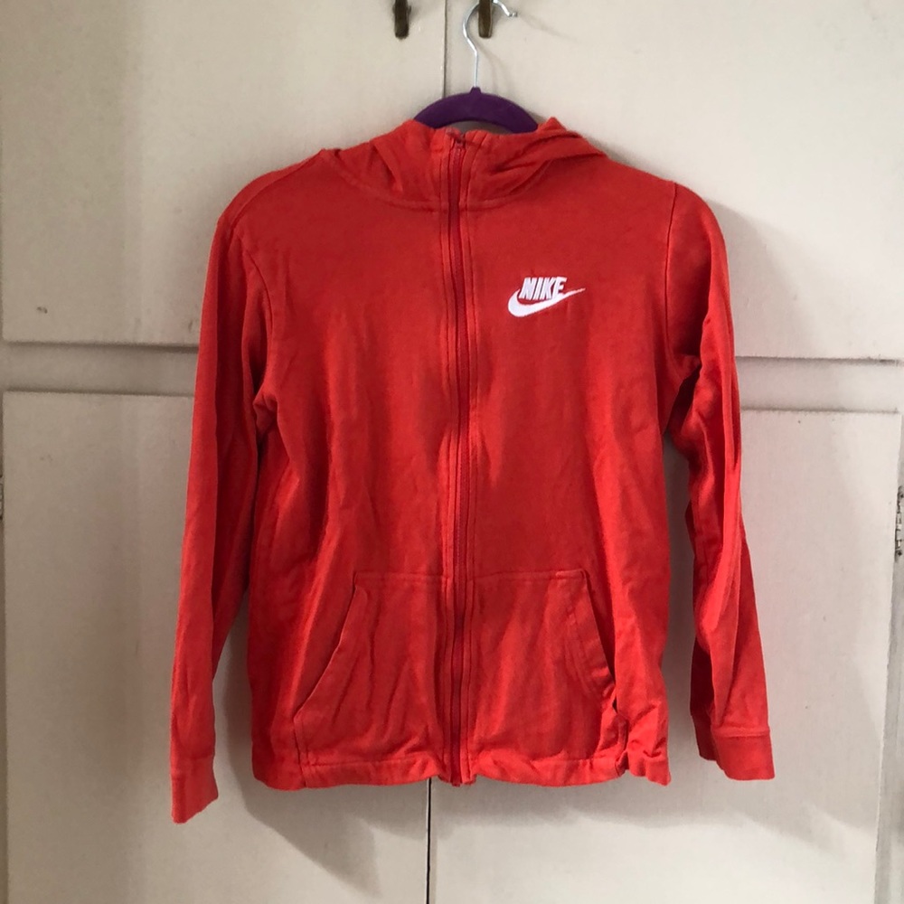 Orange Nike hoodie